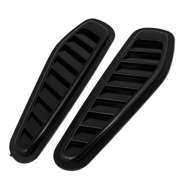 ZYHW Car Air Flow Sticker Carbon Fiber Print Adhesive Side Vent Fender Intake Decor Black 2Pcs 